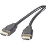 SpeaKa HDMI Csatlakozókábel [1x HDMI dugó - 1x HDMI dugó] 1.50 m Fekete (SP-9001756)