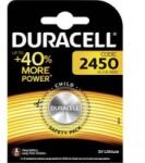 Duracell CR2450 lítium gombelem, 3 V, 620 mA, Duracell BR2450, DL2450, ECR2450, KCR2450, KL2450, KECR2450, LM2450 (DUR030428)