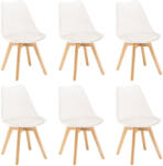 Leziter Silla étkezőszék 6 db fehér színben