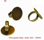 Nono Fém gyűrű alap sima kör 14mm (30. )