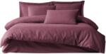 Atisat Ágyneműhuzat garnitúra, 100% pamutszatén, egyszemélyes, 3 részes, Modest mályva