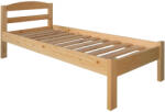 Komforttéka Zénó alacsony lábvéges fenyő ágykeret 90 + ajándék ágyráccsal - pepita