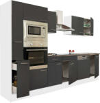 Leziter Yorki 310 konyhablokk fehér korpusz, selyemfényű antracit fronttal (L310FHAN)