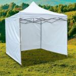 ProCart Cort de gradina quick tent, 3 pereti laterali, 3x3x3 m, inaltime reglabila, montare usoara, cadru otel, alb