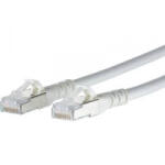 METZ CONNECT RJ45 Hálózati csatlakozókábel, CAT 6A S/FTP [1x RJ45 dugó - 1x RJ45 dugó] 1 m, fehér BTR Netcom (1308451088-E)