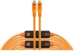 Tether Tools TetherPro Optima 10G USB-C 9.4m Straight to Straight Narancs (CUC31G2-ORG)