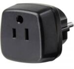 Brennenstuhl USA, Japán/magyar konnektor átalakító adapter, fekete, Brennenstuhl 1508520 (1508520)