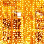 Somogyi Elektronic KAF200DWW DOT LED-es Fényfüggöny, Kül- És Beltéri Kivitel, 200db Melegfehér LED, 2m x 2 m