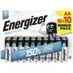 Energizer Max Plus Ceruzaelem Alkáli mangán 1.5 V 20 db (E304145600) (E304145600) - aqua