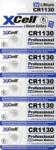 XCell Gombelem CR 1130 3 V 5 db 48 mAh Lítium CR1130-B5 (148257) (148257) - aqua