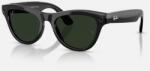 Meta RAY-BAN Meta Skyler (Standard) Smart Glasses (Gen 2) - Shiny Black, Clear to Graphite Green Tra (RW4014)
