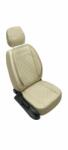  Autósüléshuzat-készlet, univerzális, első-hátsó, osztott ülés, krémszínű, ecobőr