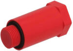 Haas Nyomáspróba Dugó - Piros - 1/2"