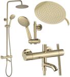  Termosztátos zuhanyszett Lungo Diamond Gold