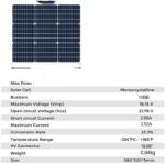  Napelem, nagy hatékonyságú, vízálló kivitel, 50 W-os NAPELEM