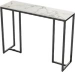  Konzolasztal, modern kialakítás, márvány teteje, Xne