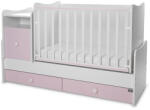 Lorelli Trend PLUS kombi ágy 70x165 - White & amp; Orchid Pink ÚJ
