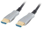 Lanberg 30m aktív optikai HDMI apa-apa fekete AOC kábel - pepita