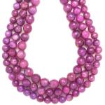  Rubin Golyók - Fazettált - 9-10 mm