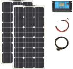  200W -os napelemkészlet, rugalmas napelemek, töltésvezérlő, 200W -os napelemkészlet