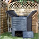  Thermo-Wood Komposztáló 600L - Rácsos, Hőszigetelt Kerti Komposztáló