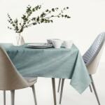 AmeliaHome Asztalterítő Vesta mentazöld dombornyomott modern 155x450 AmeliaHome