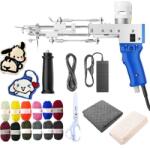  Elektromos szőnyeg tufting pisztoly, 2-in-1 kivágási és hurok cölöpökhöz, állítható sebesség és halommagasság, EU dugó 220V készlet