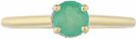  9 Karátos Arany Gyűrű Brazil Smaragddal és Fehér Topázzal, PCY11152/59
