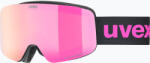 uvex Детски предпазни ски очила UVEX Pwdr FM black matt/mirror pink green clear