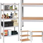 Springos nagy teherbírású Salgó polcrendszer MDF lapokkal 150x75x30cm - Max. 675kg teherbírás (SPRI-HA5260)