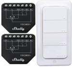 Shelly Set of 2 Blind/curtain WiFi controllers Shelly Shutter + BLU RC Button 1 (54982)