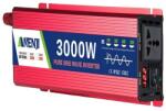  Tápinverter, tiszta szinuszos kimenet, univerzális aljzattal való kompatibilitás, 3000 W 12V