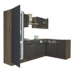 Leziter Yorki Konyhabútor - Sarok - Alulfagyasztós - 280cm