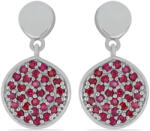  Ezüst Fülbevaló Madagaszkári Rubinnal - 1.1 Karát