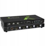 TECHLY 4x1 Usb Hdmi Kvm Switch 4Kx2K Idata KVM-HDMI4U Kvm switch Fekete (028702)
