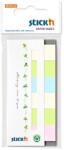 STICK N Marker de pagină autoadeziv STICKN hârtie 45x15mm amestec reciclat 7x30 coli 21597 (21597)