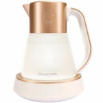 Russell Hobbs Calm Kettle 27450-70 elektromos vízforraló, 2400W, 1, 7 l, 40-100°C, csendes forralás, érintőgombok, hangjelzések, 6 változó szín, védelem, BPA- és PFAS-mentes, fehér/arany