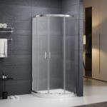 Roltechnik ALBIS MATT 90x90 cm íves zuhanykabin matt üveggel, króm N0793 (N0793)