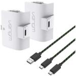 3M Venom VS2874 Xbox Series S/X & One fehér, nagy kapacitású (1100mAh) akkumulátorcsomag (2 db) + 3m töltőkábel (VS2874)