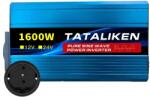  Inverter, tiszta szinuszhullám, autó mikro -inverter, 12v 1600W 50Hz EU