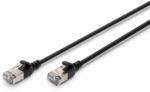 ASSMANN Patch Cord Digitus by Assmann DK-1632-A-003S-BL, F/FTP, Cat. 6a, 0.3 m, Black (DK-1632-A-003S-BL)