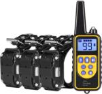 Felliner Elektromos idomító nyakörv, Felliner, 800m, 99 szint, 21-68 cm, vízálló, 3 nyakörv készlet, fekete