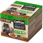 Cattos nedves macskaeledel alutasak 24x100 g válogatott ízek