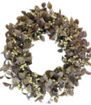 Barna fagyos koszorú bogyókkal 70cm