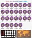  Viasz tömítéskészlet, retro térkép kialakítása, barkácsfüzetes szerszámok, 26db pecsétek setno. 24