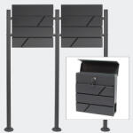  V14 Postaláda és állvány szett antracit 60505