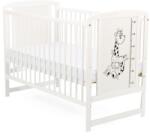 BabyNeeds Patut din lemn Timmi Girafa BabyNeeds 120x60 cm Alb (BOTIMG01AL)
