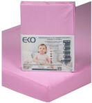 Eko Vízálló gumis lepedő Jersey rózsaszín 120x60 cm - pepita