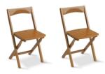  2 darabos összecsukható szék szett, Arredamenti Italia, Diana, cseresznyefa