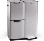 Klarstein Tiyo coș de gunoi 3-în-1 60 L cu coș detașabil și închidere silențioasă (KG28-I-60b-stainless) (KG28-I-60b-stainless) - klarstein Cos de gunoi